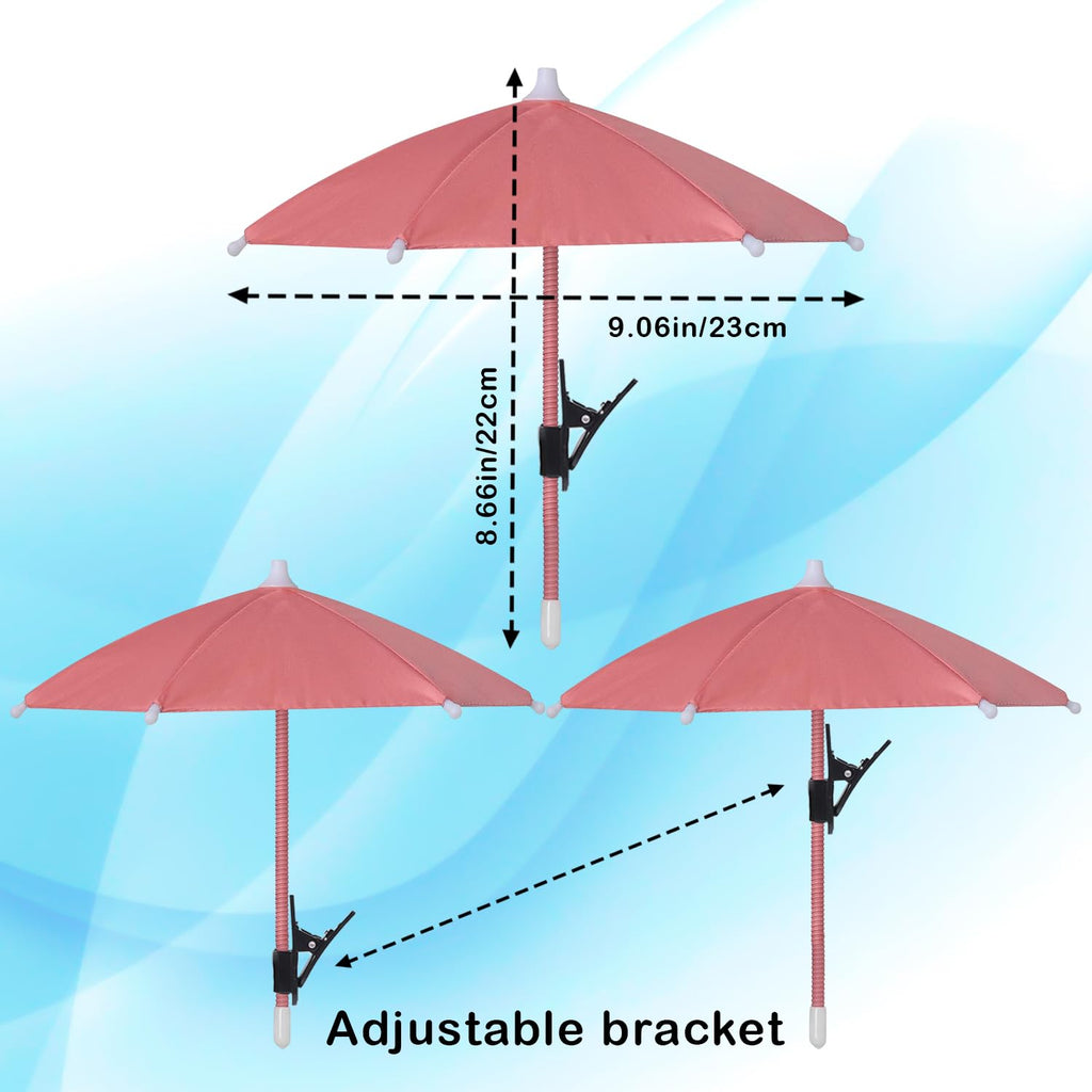 Phone Umbrella Sun Shade - Anti Glare Clip On Holder for Smartphones | Universal Fit for All Smartphones | Anti Glare Sun Shade | Protects from Sunlight & Glare | Great for Outdoor Activities