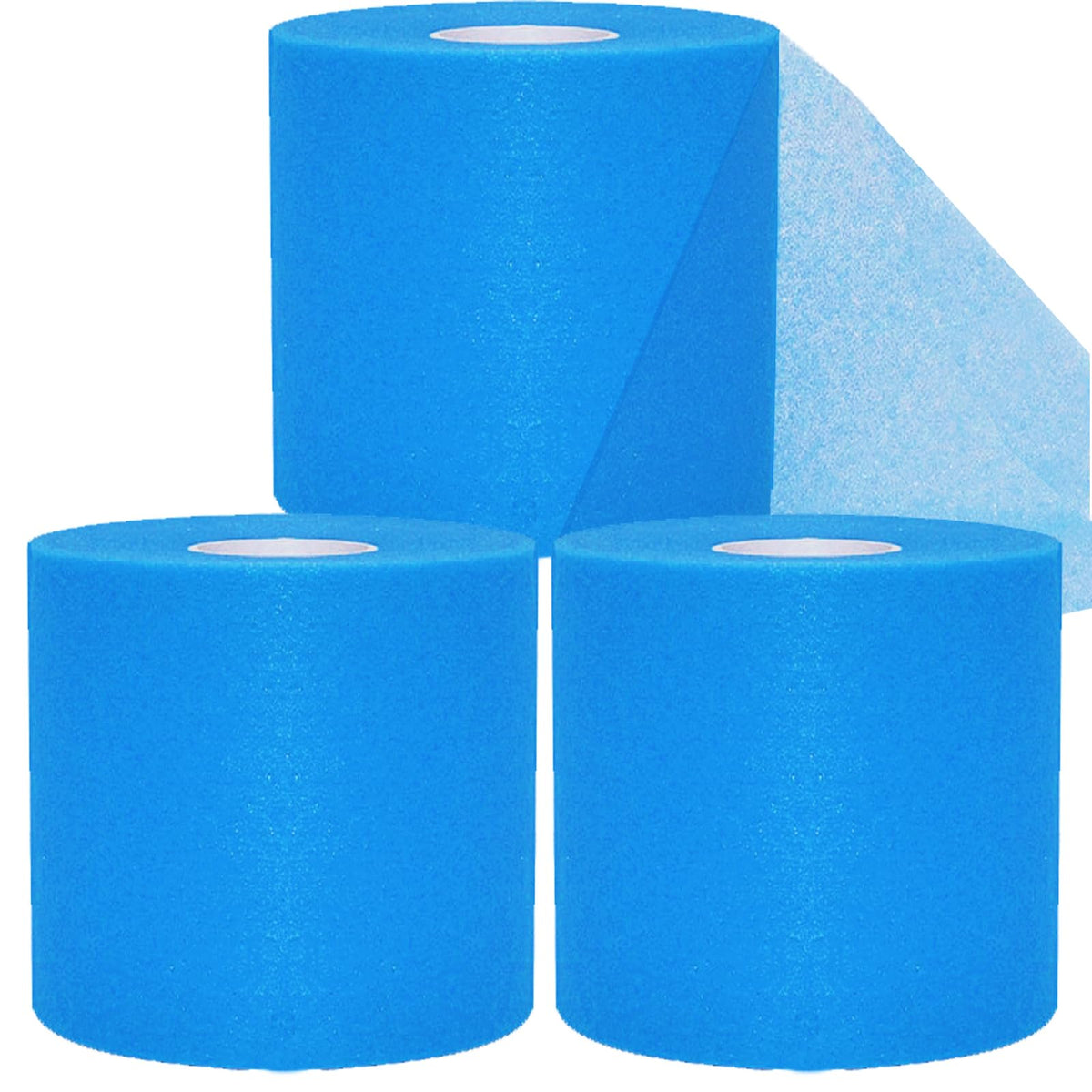 ADMITRY Pre Wrap Tape Athletic,3 Rolls X 22 Yards Black Prewrap | Headbands for Hair,Foam Underwrap Sports Wrap